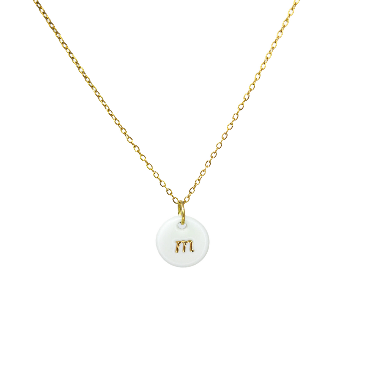 Initial chain classic white